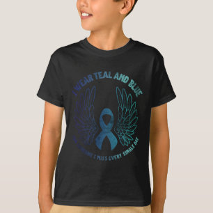 Sensibilisierung für Suizidprävention aquamarin un T-Shirt
