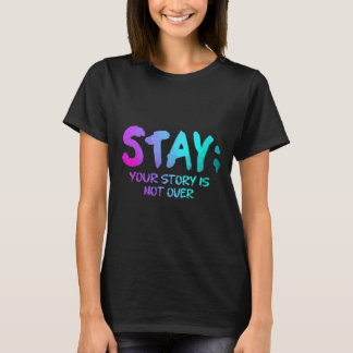 Sensibilisierung für Suizidprävention Geschenk Aqu T-Shirt