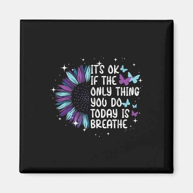 Sensibilisierung für Suizidprävention Lila und Aqu Magnet (Vorne)