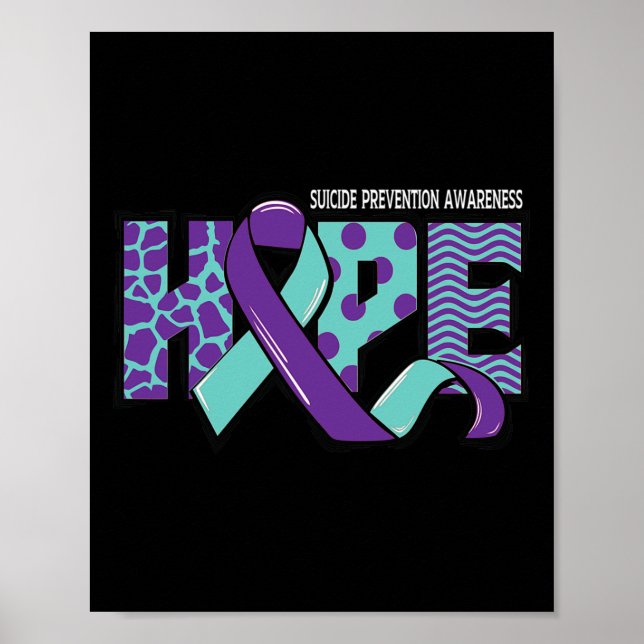 Sensibilisierung für Suizidprävention Mentale Gesu Poster (Vorne)