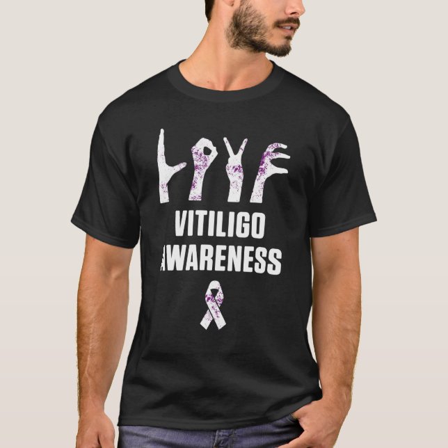 Sensibilisierung für Vitiligo Dauerhaftes Vitiligo T-Shirt (Vorderseite)