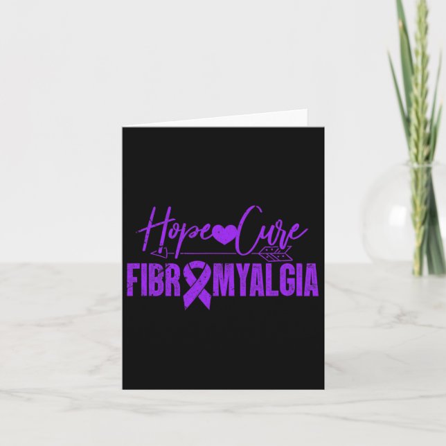 Sensibilisierung Hoffnung Heilung Fibromyalgie Fib Karte (Vorderseite)