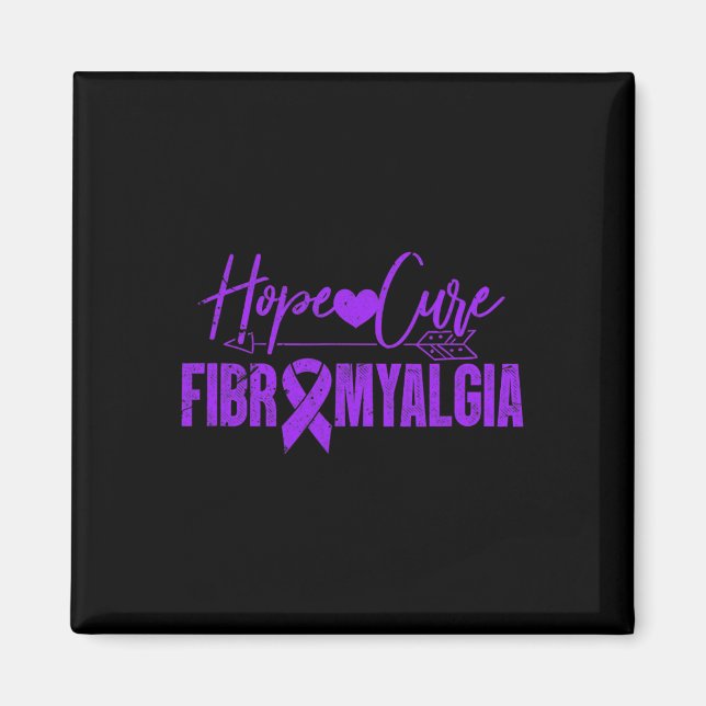 Sensibilisierung Hoffnung Heilung Fibromyalgie Fib Magnet (Vorne)