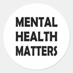 Sensibilisierung Psychische Gesundheit Runder Aufkleber