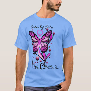 Sensibilisierung Schmetterling Rosa Band T-Shirt