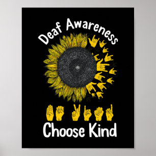 Sensibilisierung Sonnenblumen Kind Gelbe Schleife Poster