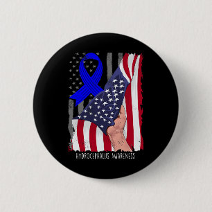 Sensibilisierung Vintag amerikanische Flagge Blaue Button