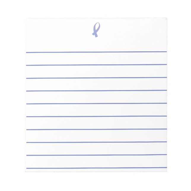 Sensibilisierungsband (Periwinkle) Notizblock (Vorderseite)