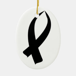 Sensibilisierungsband schwarz keramik ornament