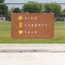 Sensibilisierungsbanner für Krebs im Kindesalter A Banner