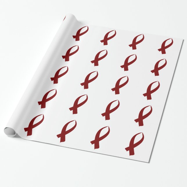 Sensibilisierungskampagne (Burgund) Geschenkpapier (Ungerollt)