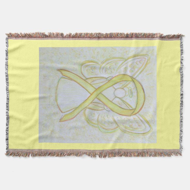 Sensibilisierungskanzel Engel Custom Art Throw Bla Decke (Vorderseite)