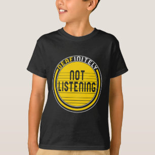 Sensibilisierungsmonat definitiv nicht hören Asl L T-Shirt