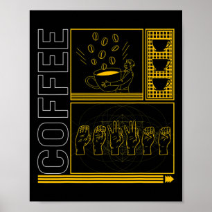 Sensibilisierungsmonat Kaffeebecher Lover Trendy L Poster