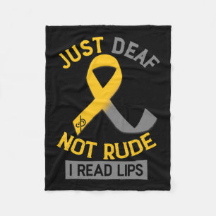 Sensibilisierungsmonat nur Tod nicht rude asl sign Fleecedecke