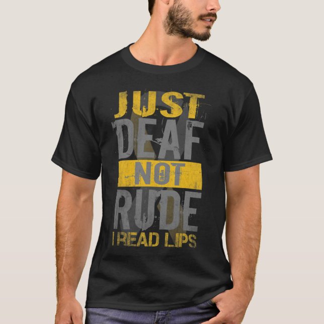 Sensibilisierungsmonat nur Tod nicht rude asl sign T-Shirt (Vorderseite)