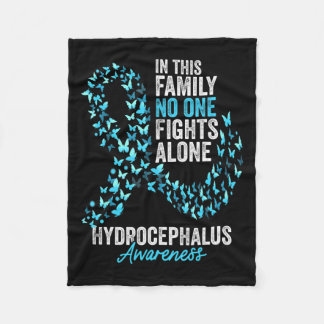 Sensibilisierungsmonat Schmetterlinge Light Blue R Fleecedecke