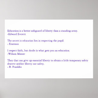 Sensible Redewendungen Poster