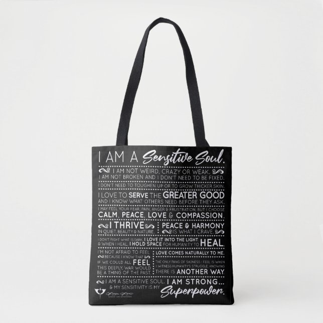Sensible Soul Empowerment Tasche Schwarz (Vorderseite)