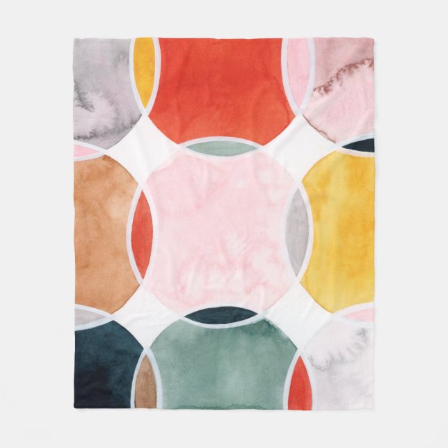 Sensical - Circle Pattern Fleecedecke (Vorderseite)