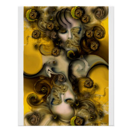 "Sensitive Maus". Glänzende Poster