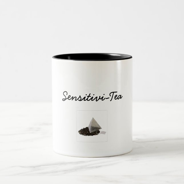 Sensitivi-Tee Keramik-Tasse Zweifarbige Tasse (Mittel)