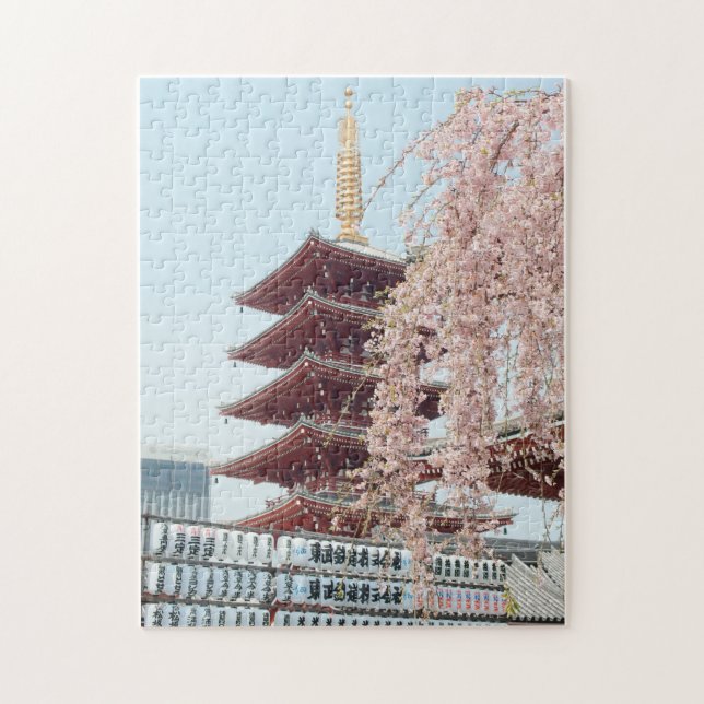 Sensō-ji Ancient Buddhist Temple In Tokio Japan Puzzle (Vertikal)