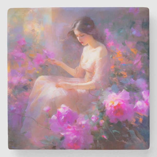 Sensual Elegance Steinuntersetzer (Vorderseite)