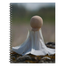 Sensueel gehuld poppetje in een bloemen jurkje. notizblock