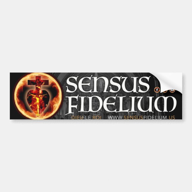 Sensus Fidelium Bumper Autoaufkleber (Vorne)