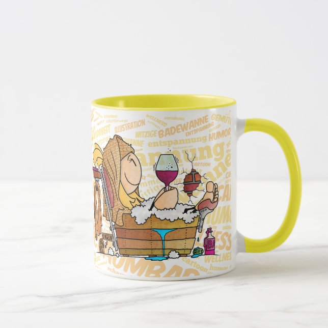Senta badet gemütlich... tasse (Rechts)