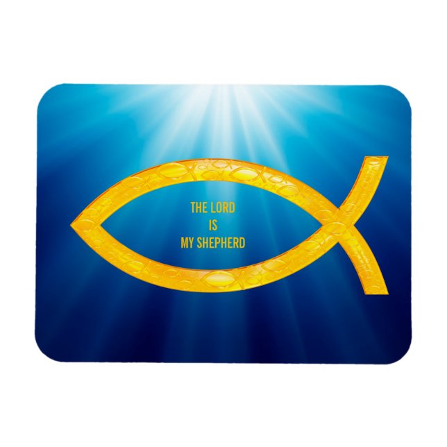 Sentence DER HERR IST MEIN SHEPHERD | Christlicher Magnet (Horizontal)