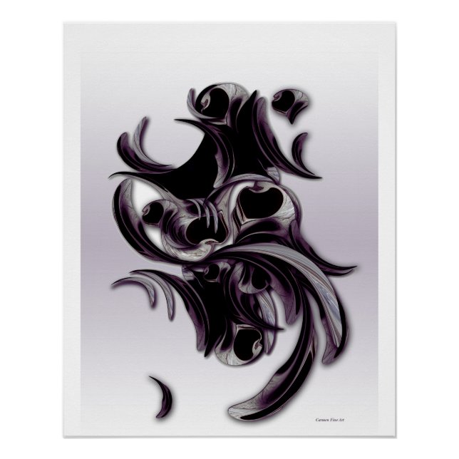 "Sentiment with Abstraction", Glossy Poster (Vorderseite)