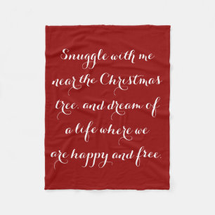 Sentimental Christmas Gedicht Fleecedecke
