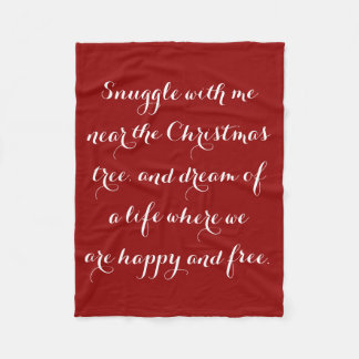 Sentimental Christmas Gedicht Fleecedecke