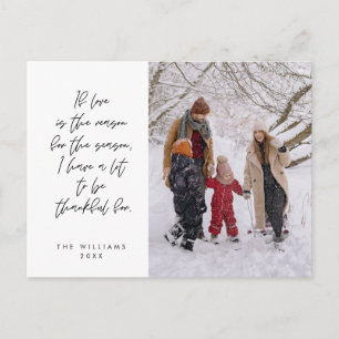 Sentimental, Frohe Weihnachten, Familienfoto Postkarte