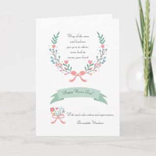 Sentimental Nurses Day Thank You Card Karte