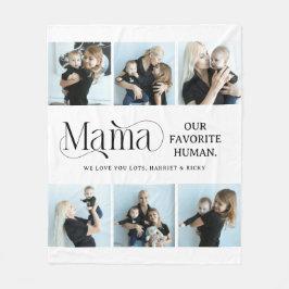 Sentimental Photo Collage Mama Keepsake  Fleecedecke