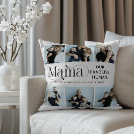 Sentimental Photo Collage Mama Keepsake  Kissen