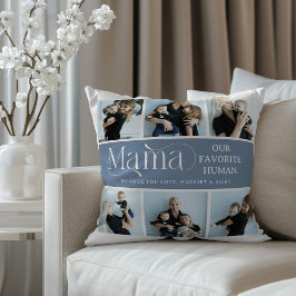 Sentimental Photo Collage Mama Keepsake  Kissen