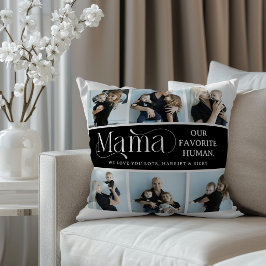 Sentimental Photo Collage Mama Keepsake  Kissen