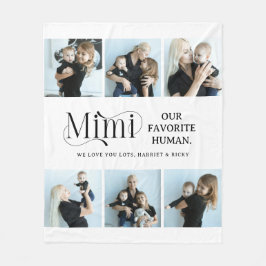Sentimental Photo Collage Mimi Keepsake  Fleecedecke