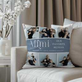 Sentimental Photo Collage Mimi Keepsake  Kissen
