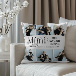 Sentimental Photo Collage Mimi Keepsake  Kissen