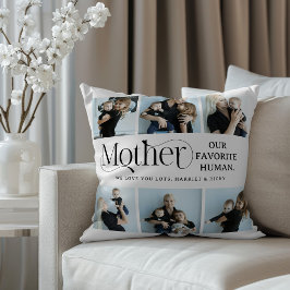 Sentimental Photo Collage Mom Keepsake  Kissen