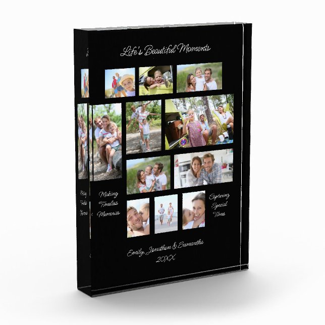 Sentimental Words 11 Foto Collage Schwarz (Links)