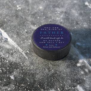 Sentimental zum Vatertag oder Geburtstag Eishockey Puck
