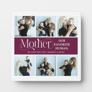 Sentimentale Fotocollage-Mutter-Andenken Fotoplatte
