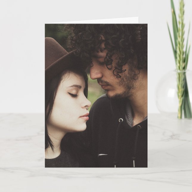 Sentimentale Gruß-Karte für ihn Karte (Vorderseite)