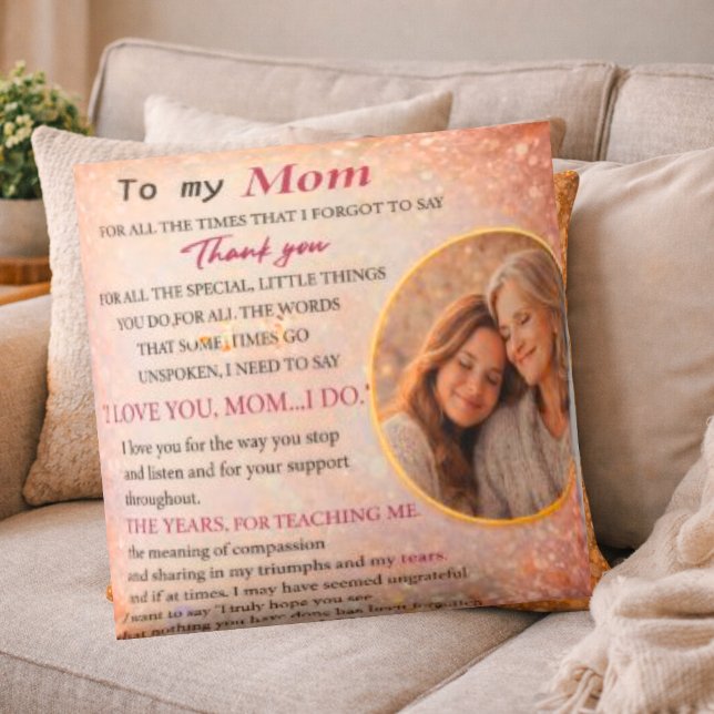Sentimentales Geschenk für Mutter Kissen (Von Creator hochgeladen)